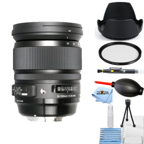 Sigma Objectif artistique 24-105 mm F/4 DG OS HSM pour Nikon 635-306 – Lot de 7 accessoires