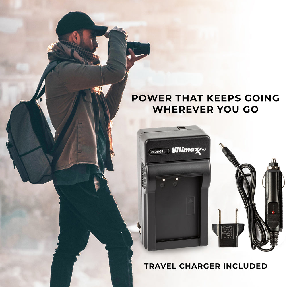 Chargeur de batterie de voyage pour Olympus Li-90B Li-90C et Olympus Tough TG-Tracker