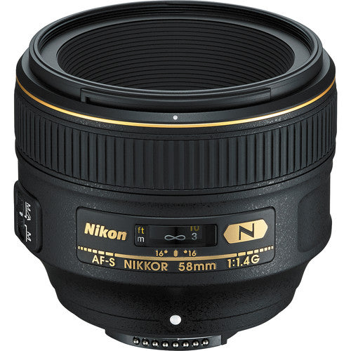 Objectif Nikon AF-S NIKKOR 58 mm f/1.4G - Ensemble de filtres UV de démarrage 2210