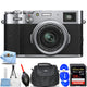 FUJIFILM X100V Digital Camera (Silver) 16642939 - 7PC Accessory Bundle Fujifilm