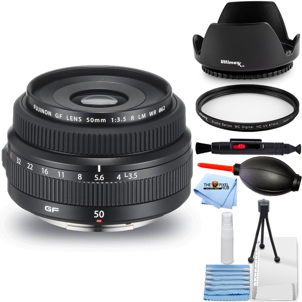 Objectif FUJIFILM GF 50mm f/3.5 R LM WR 600021097 - Lot d'accessoires 7 pièces