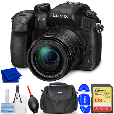 Panasonic Lumix DMC-GH4 avec objectif 12-60 mm f/3.5-5.6 ASPH - Ensemble d'accessoires 7 pièces