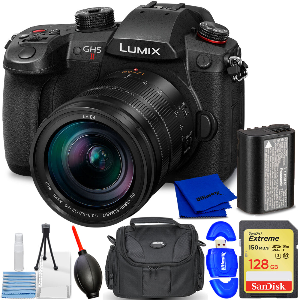 Panasonic Lumix GH5 II Mirrorless Camera with 12-60mm ASPH. Lens - 7PC Bundle