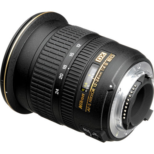 Objectif Nikon AF-S DX Zoom-NIKKOR 12-24 mm f/4G IF-ED - Ensemble d'objectifs macro/gros plan