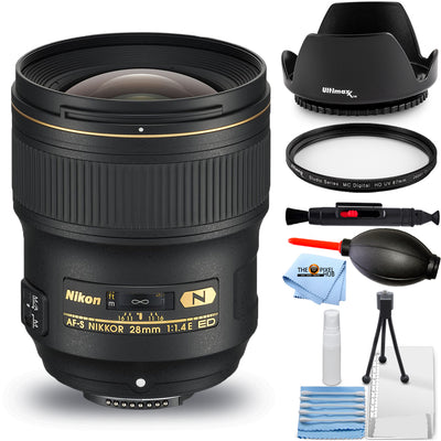 Objectif Nikon AF-S NIKKOR 28 mm f/1.4E ED 20069 – Ensemble UV essentiel