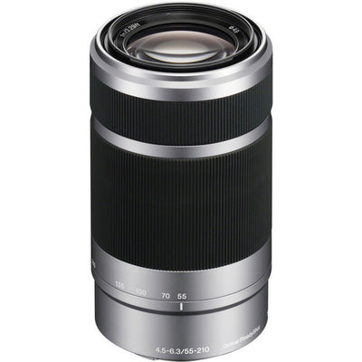 Sony E 55-210mm f/4.5-6.3 OSS Lens (Silver) SEL55210