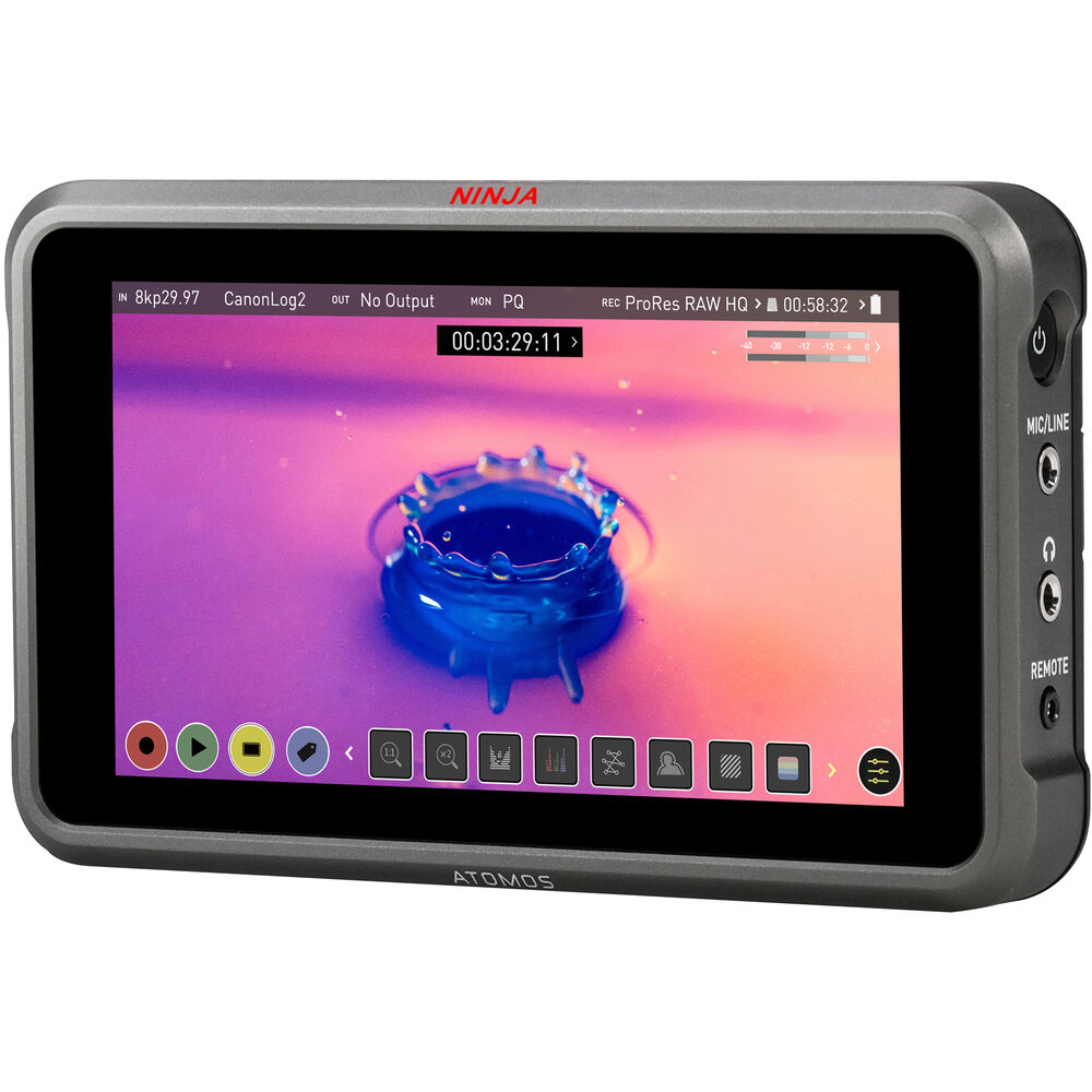 Moniteur d'enregistrement brut Atomos Ninja V+ 5,2" 8K HDMI H.265 + ensemble WD Blue 3D 1 To