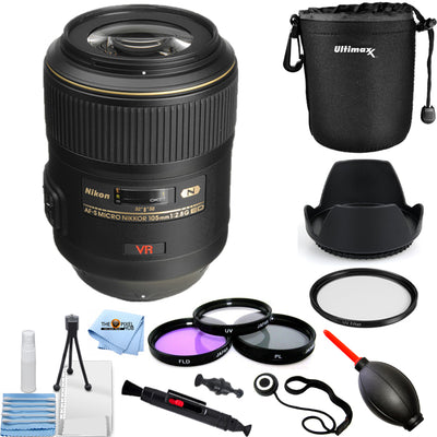 Objectif Nikon AF-S VR Micro-NIKKOR 105 mm f/2.8G IF-ED 2160 - Kit de filtres