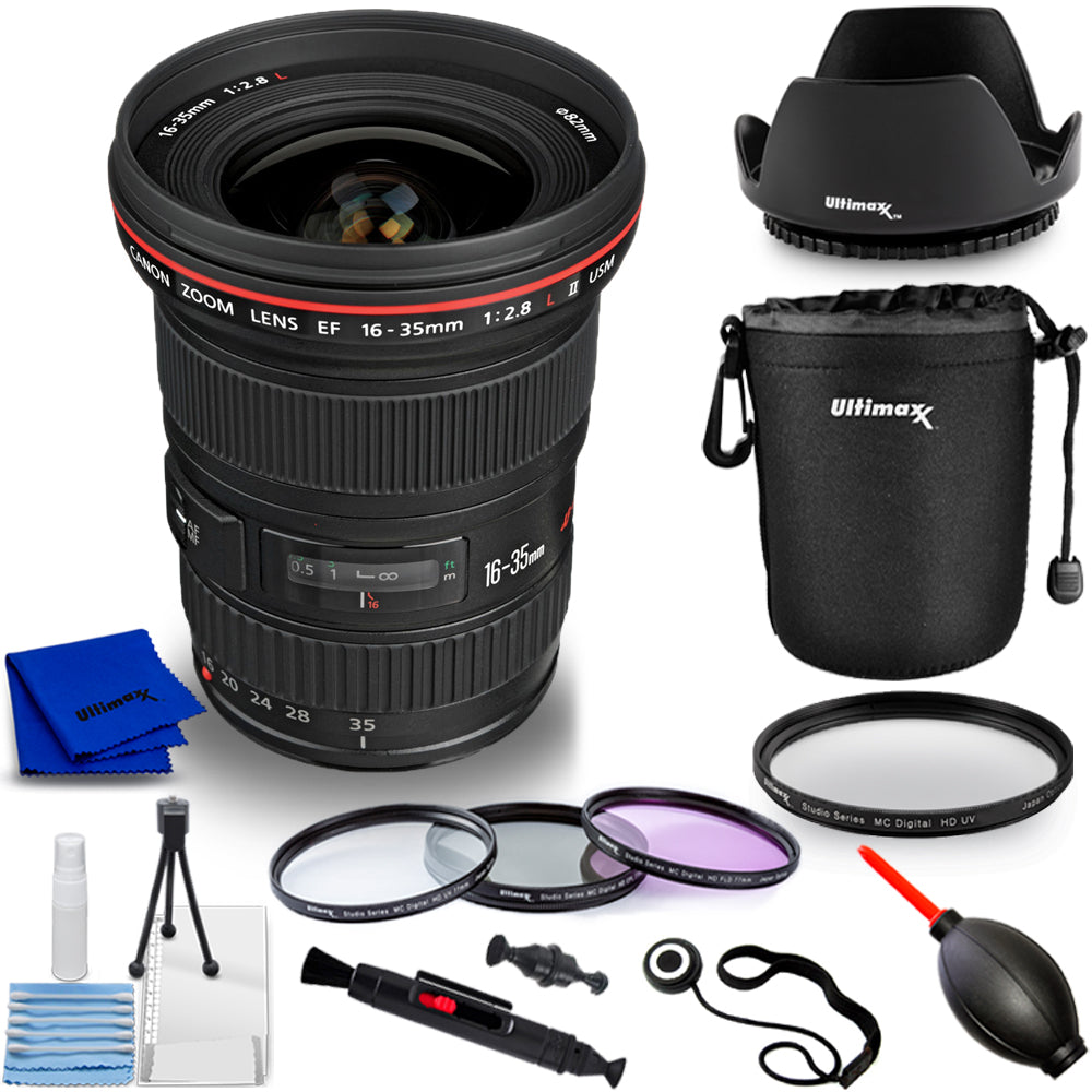 Objectif Canon EF 16-35 mm f/2,8L II USM 1910B002 - Lot d'accessoires 10 pièces