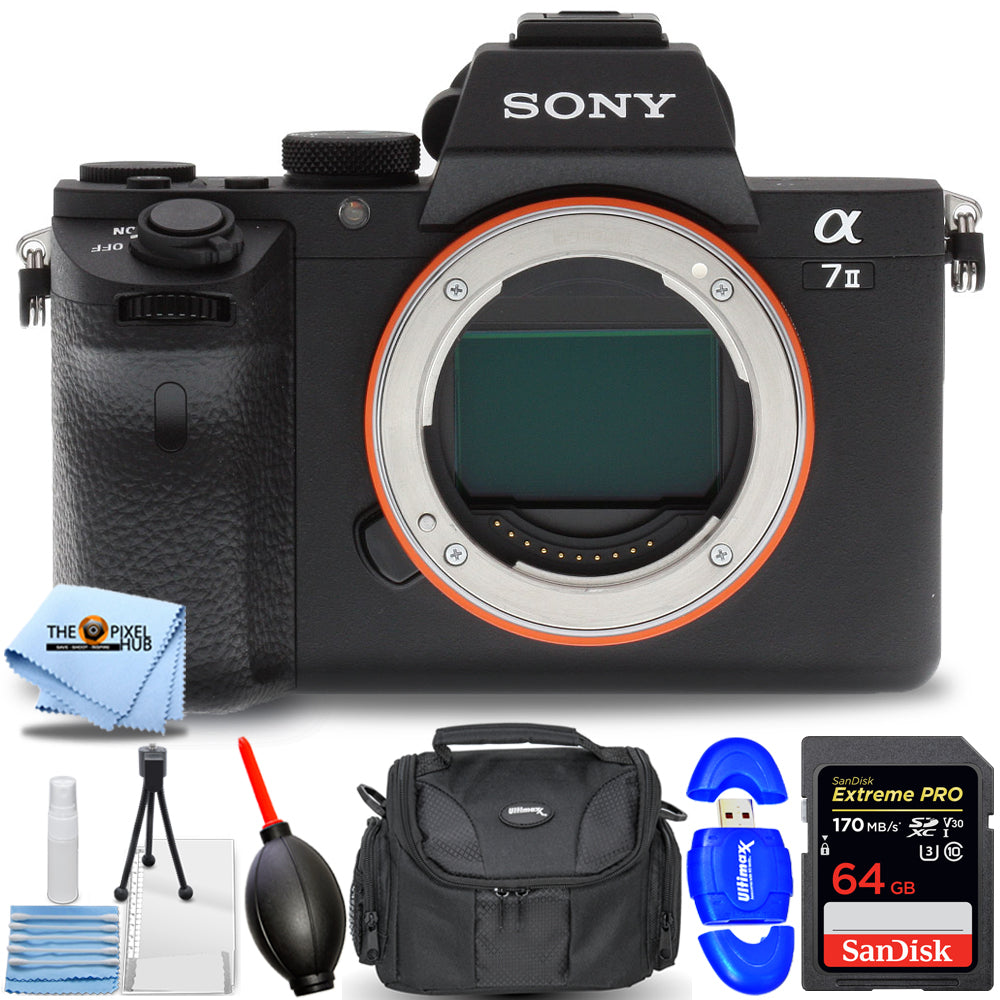 Appareil photo numérique sans miroir Sony Alpha a7 II (boîtier uniquement) - Ensemble d'accessoires 7 pièces