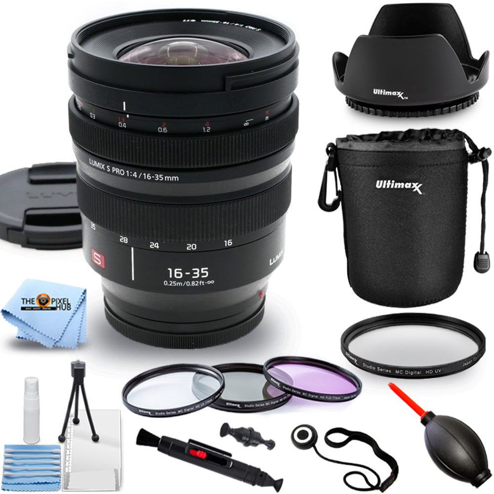 Panasonic Lumix S PRO 16-35mm f/4 Objectif S-R1635 - Ensemble d'accessoires 10PC