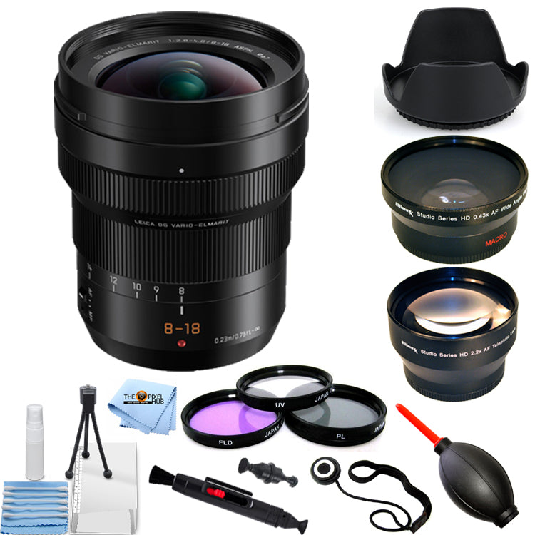 Panasonic Leica DG Vario-Elmarit 8-18mm f/2.8-4 ASPH. Objectif + Pack Deluxe