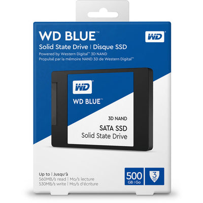 SSD interne WD 500 Go Blue 3D NAND SATA III 2,5" - WDS500G2B0A