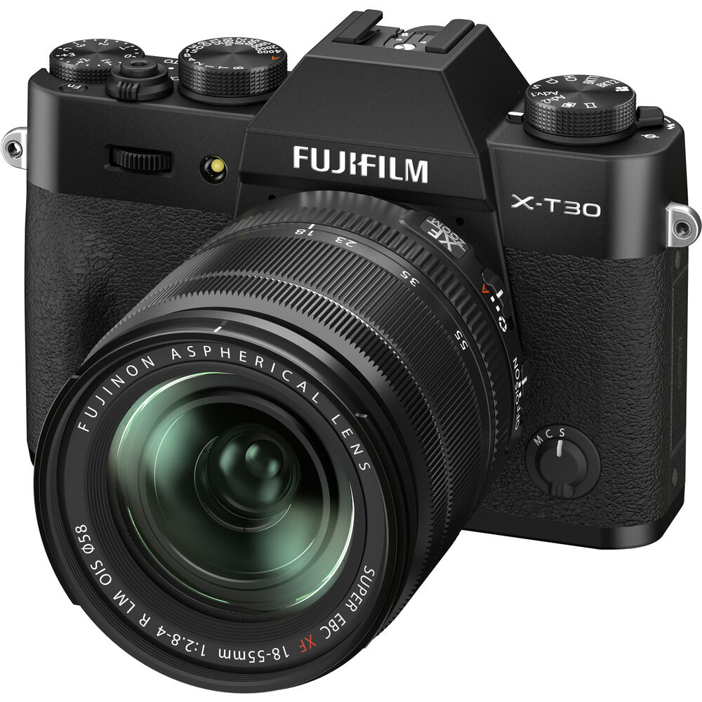 Appareil photo sans miroir FUJIFILM X-T30 II et objectif 18-55 mm noir - Kit d'accessoires 7 pièces