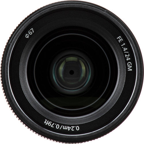 Objectif Sony FE 24 mm f/1.4 GM SEL24F14GM + filtre UV ultraviolet