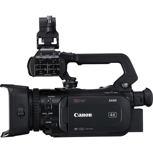 Caméscope Canon XA55 UHD 4K30 avec autofocus double pixel + sac gadget 64 Go