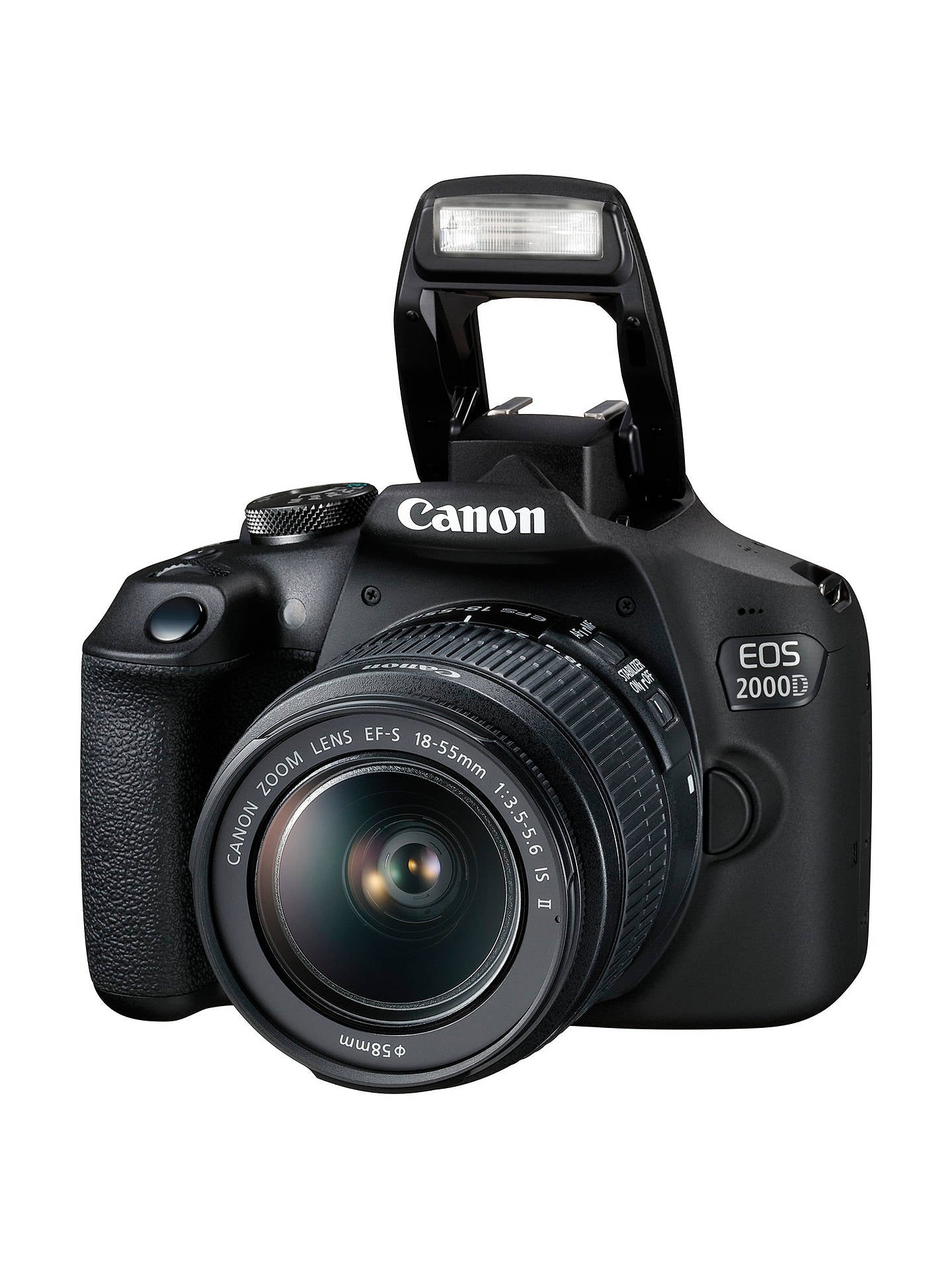 Canon EOS 2000D / Rebel T7 avec objectif IS II 18-55 mm + BATTERIE EXT + Pack 64 Go