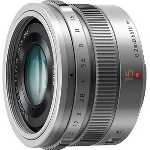 Panasonic LUMIX G Leica DG Summilux 15mm f/1.7 ASPH. Objectif Argent - Offre UV