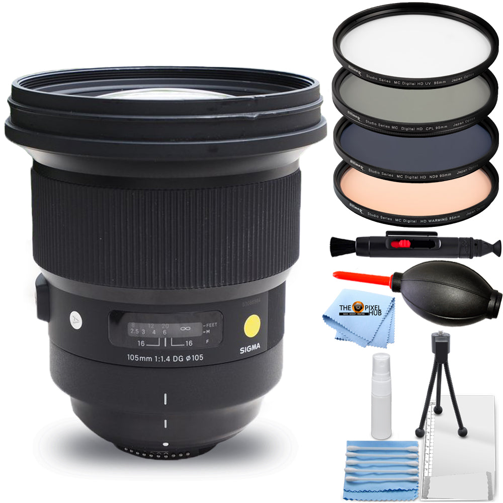 Objectif Sigma 105 mm f/1.4 DG HSM Art pour Sony E 259965 - Kit de filtres