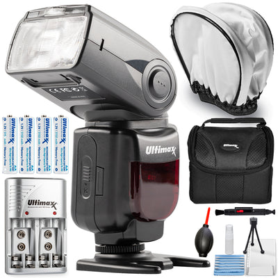 Flash Ultimaxx Professional Dynamic DF210 pour reflex numérique Nikon - Ensemble de piles AA