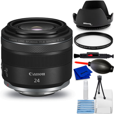 Objectif Canon RF 24 mm f/1.8 Macro IS STM 5668C002 - Ensemble d'accessoires 7 pièces