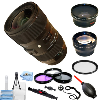 Objectif Sigma 18-35 mm f/1.8 DC HSM Art pour Nikon 210-306 – Kit de filtres