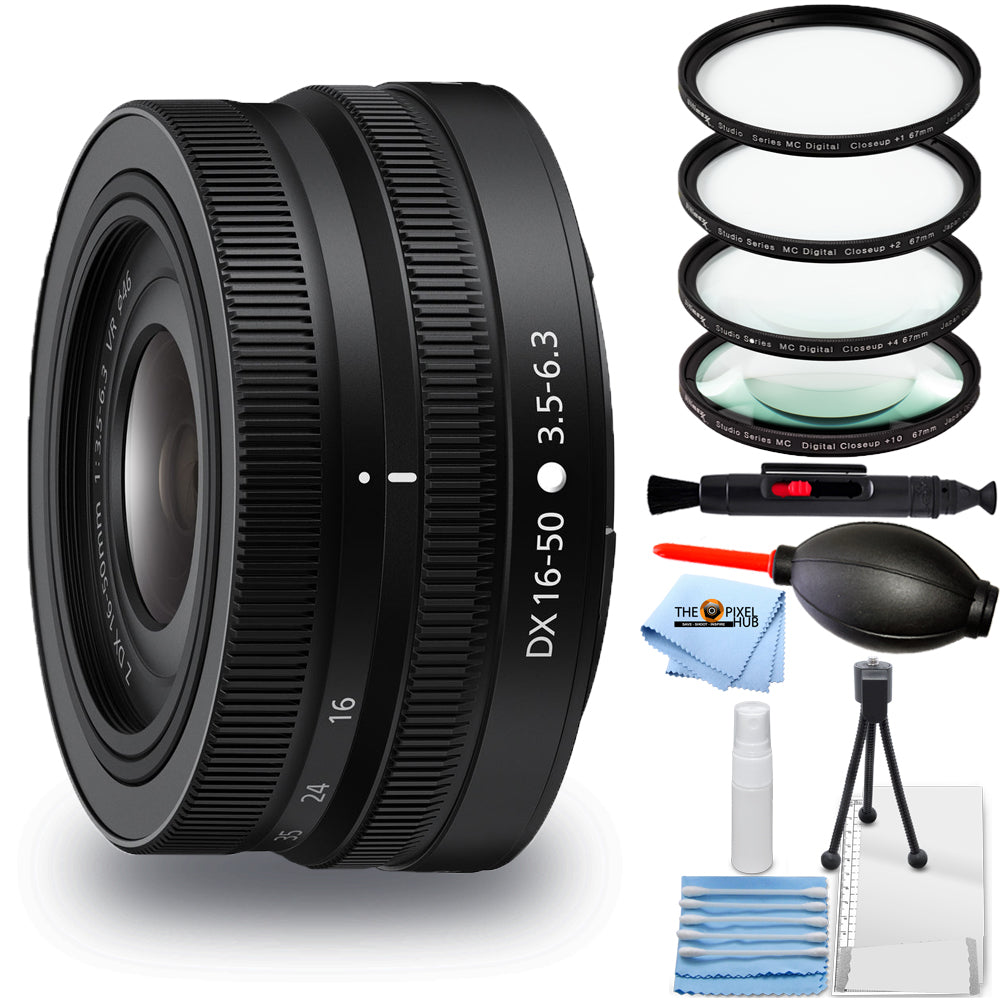 Nikon NIKKOR Z DX 16-50mm f/3.5-6.3 VR Lens 20084 - UV Filter Bundle White Box