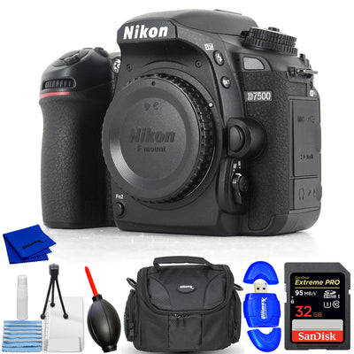 Appareil photo reflex numérique Nikon D7500 (boîtier uniquement) 1581 - Ensemble d'accessoires 7PC