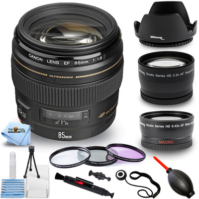 Objectif Canon EF 85 mm f/1.8 USM 2519A003 - Lot d'accessoires 10 pièces