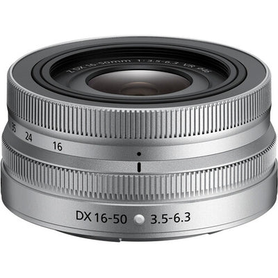 Nikon NIKKOR Z DX 16-50mm f/3.5-6.3 VR Lens (Silver) - 20084