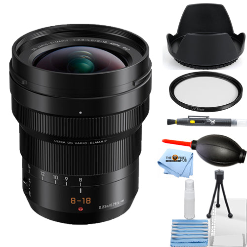 Panasonic Leica DG Vario-Elmarit 8-18mm f/2.8-4 ASPH. Ensemble lentille + filtre UV