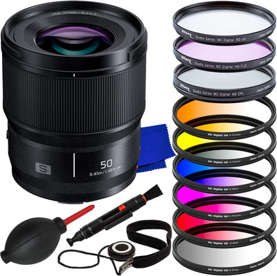 Panasonic Lumix S 50mm f/1.8 Objectif S-S50 - Ensemble d'accessoires 14PC