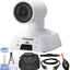 Panasonic AW-UE4WG Compact 4K PTZ Camera with IP Streaming (White) - Bundle