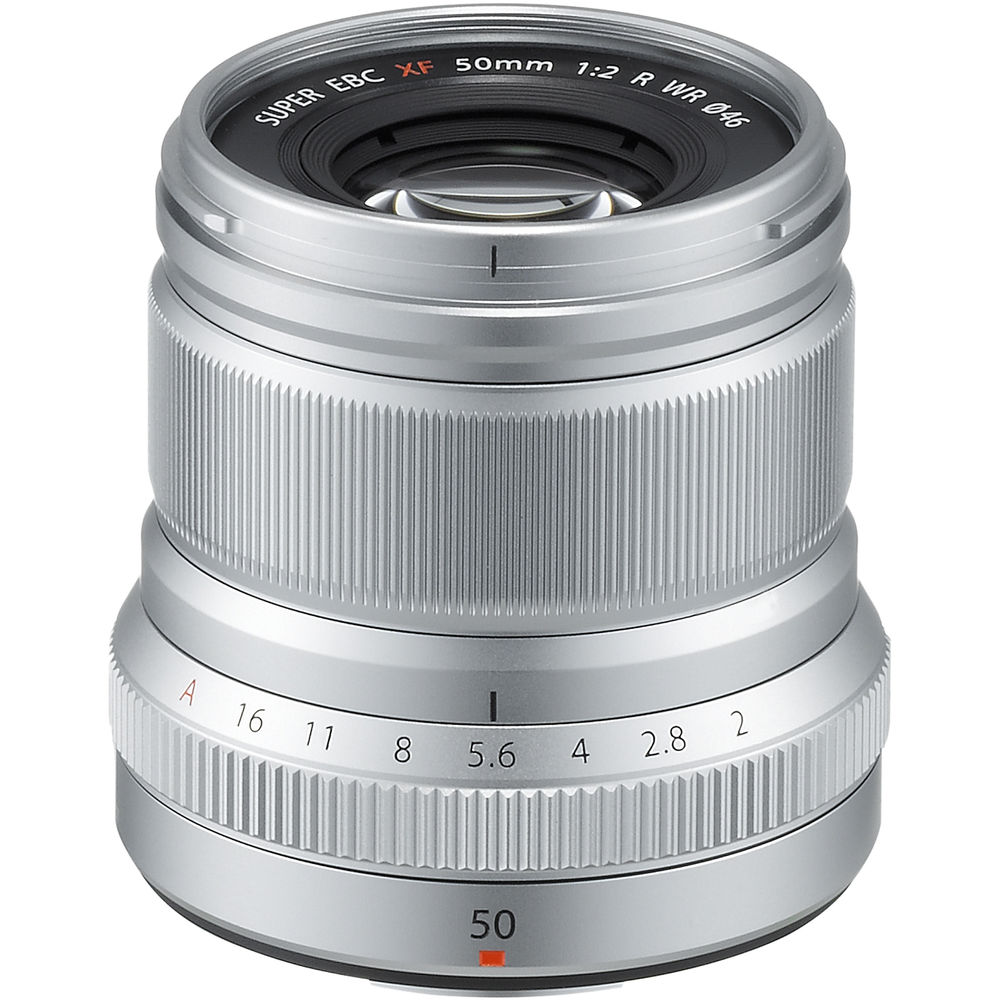 Objectif FUJIFILM XF 50 mm f/2 R WR (argent) 16536623 - Lot d'accessoires 10 pièces