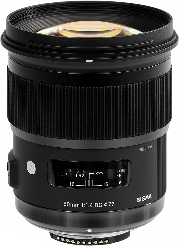 Objectif Sigma 50 mm f/1.4 DG HSM Art pour Nikon F 311306 + 3 objectifs