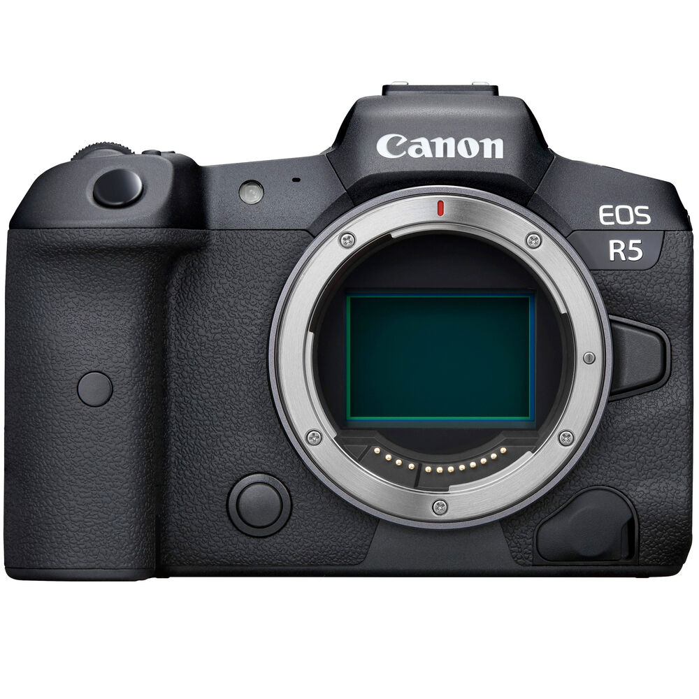 Appareil photo numérique sans miroir Canon EOS R5 (boîtier uniquement) + 64 Go + ensemble trépied