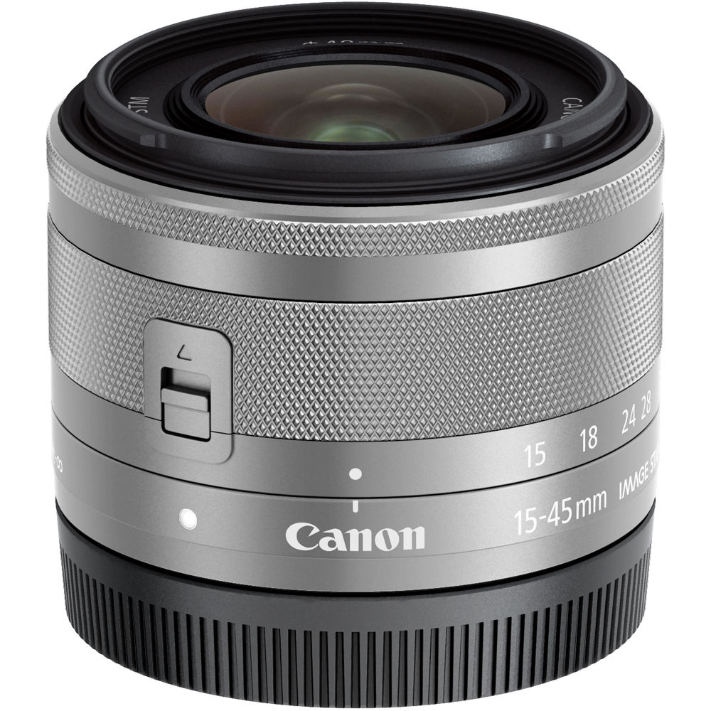 Objectif Canon EF-M 15-45 mm f/3.5-6.3 IS STM Argent 0597C002 - Ensemble d'accessoires 7 pièces