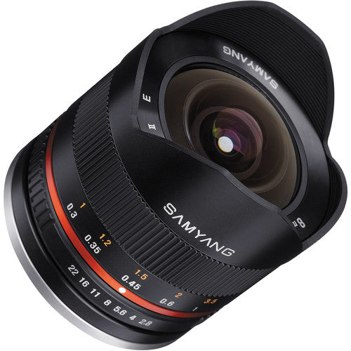 Objectif Samyang 8 mm f/2.8 Fisheye II pour monture Canon EF-M - SY8MBK28-M