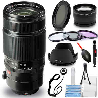 Objectif Fujifilm XF 50-140 mm f/2.8 R LM OIS WR 16443060 - Lot d'accessoires 10 pièces