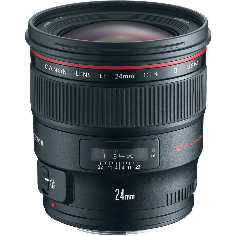 Canon EF 24 mm f/1.4L II USM Objectif autofocus 2750B002 – Lot de 7 accessoires