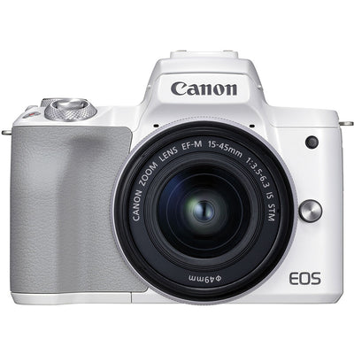 Appareil photo sans miroir Canon EOS M50 Mark II avec objectif 15-45 mm (blanc) 4729C004 - Kit