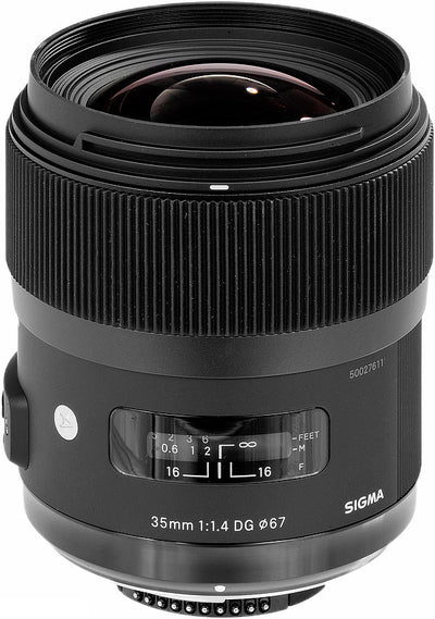 Sigma 35mm f/1.4 DG HSM Art Lens for Canon DSLR Cameras - 7PC Accessory Bundle