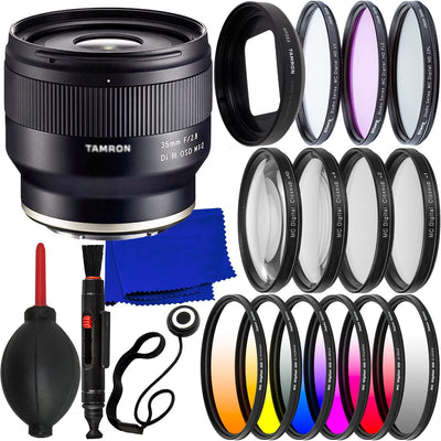 Objectif Tamron 35 mm f/2.8 Di III OSD M 1:2 pour Sony E F053S - Ensemble d'accessoires 18 pièces