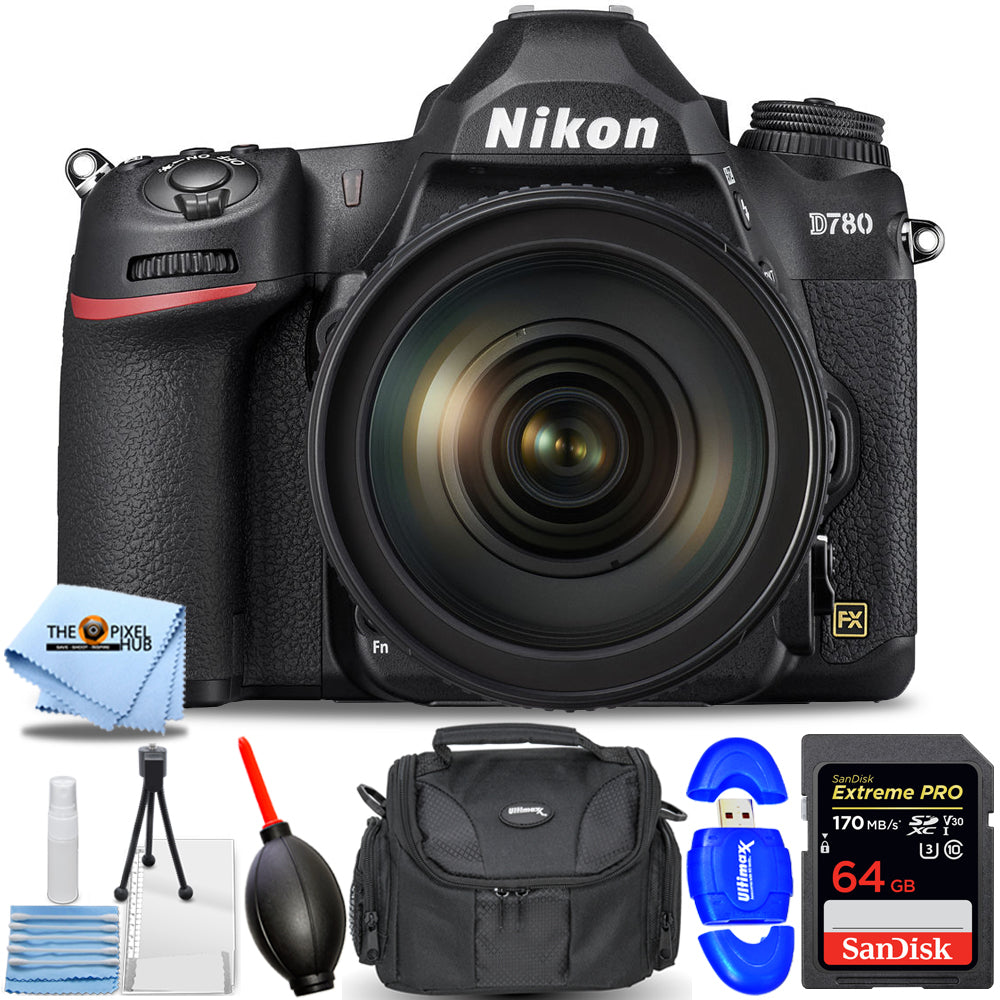 Nikon D780 DSLR Camera and AF-S NIKKOR 24-120mm Lens 1619 - 7PC Accessory Bundle