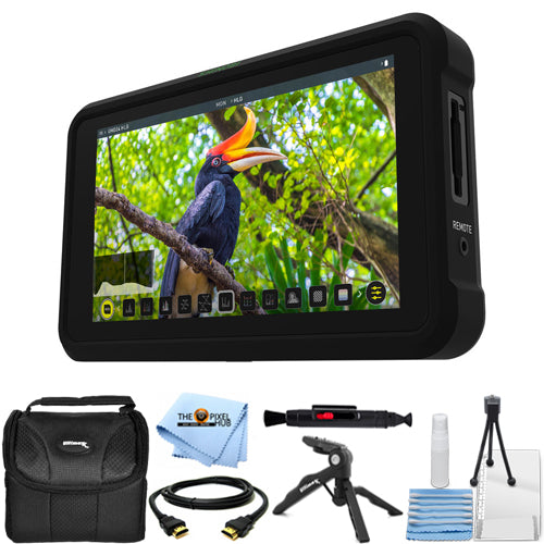 Atomos Shinobi Moniteur HDMI 4K 5,2" ATOMSHBH01 + Sac à gadgets + Ensemble de câbles HDMI