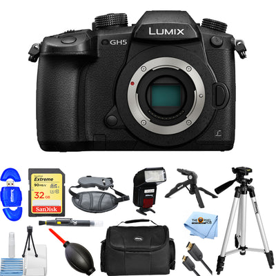 Appareil photo sans miroir Panasonic Lumix GH5 (boîtier) - Ensemble d'accessoires 12 pièces