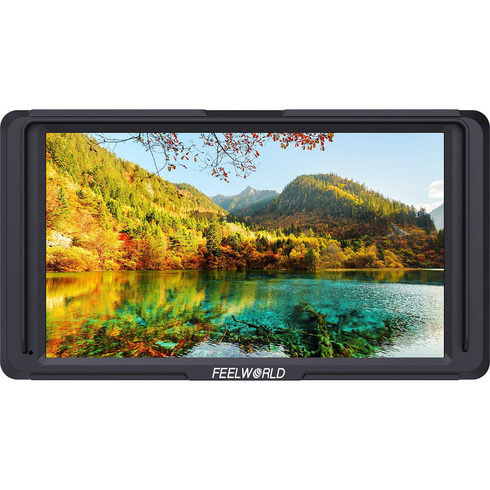 FeelWorld F5 5.0" Full HD HDMI On-Camera Monitor with 4K Support + 2 EXT BATTS