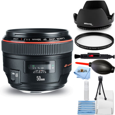 Objectif Canon EF 50 mm f/1,2L USM (noir) 1257B002 - Ensemble d'accessoires 7 pièces