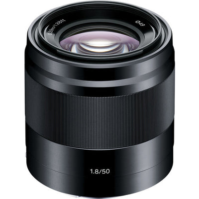 Objectif Sony E 50 mm f/1.8 pour appareils photo Sony E Mount Nex (noir) – SEL50F18/B