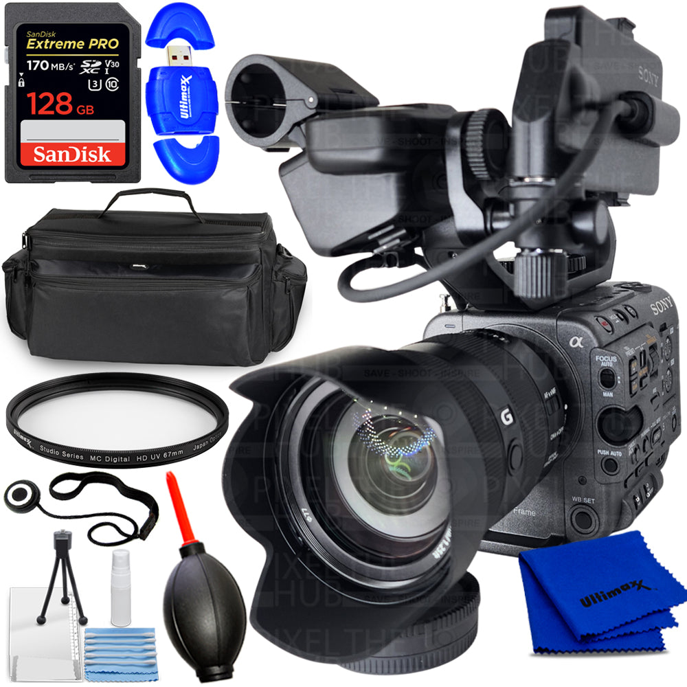 Kit de caméra de cinéma numérique Sony FX6 avec objectif 24-105 mm - Ensemble d'accessoires 9 pièces